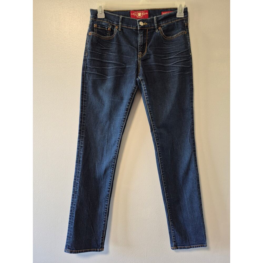 Lucky Brand Sweet N' Straight Jeans Women's Size 6 / 28 Dark Wash Blue Denim